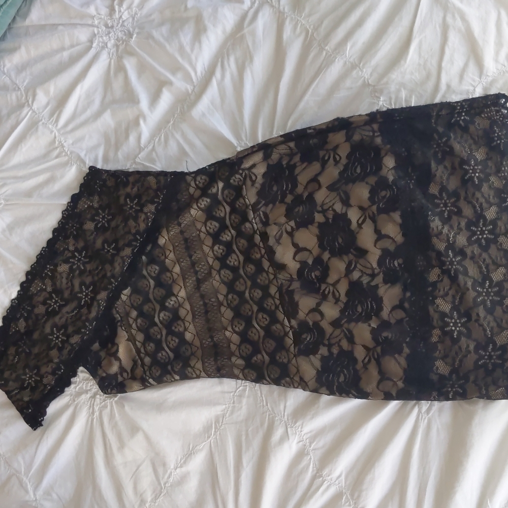 Fredricks of Hollywood Little Black Lacy Dress